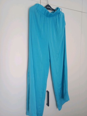 Moutaki blue zip culotte pants like new, size S
