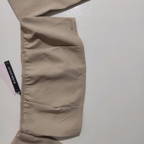 Bubblegun beige top with sleeves and skirt set new size M