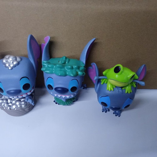 Set of 3 Stitch figures - Lilo & Stitch, unbranded