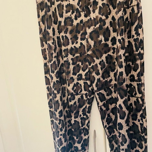 Zara animal print palazzo pants like new, size M