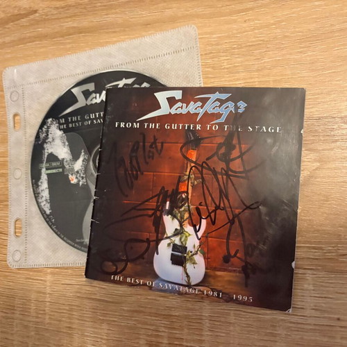 Savatage From The Gutter To The Stage CD used with autographs