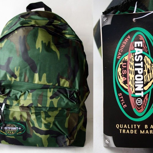 Vintage 90's Eastpoint USA school backpack military camouflage new