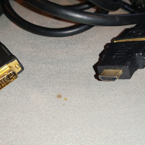 DVI-D Male Cable with Optional HDMI Male Adapter like new
