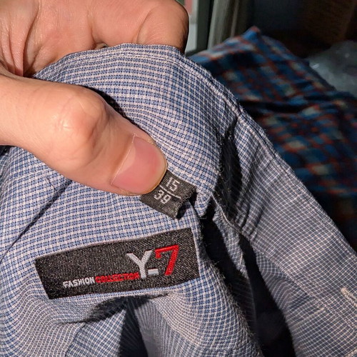 Men's shirt like new, white and blue, sizes XL and XXL