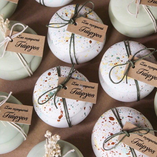 Macaron bonbonniere made of artistic plaster new