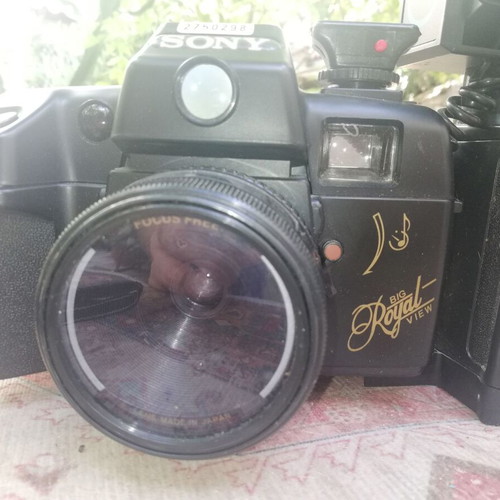 Sony Big Royal View vintage 35mm film camera used with flash