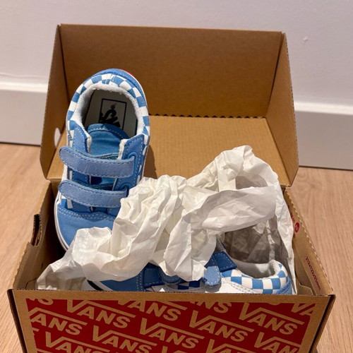 Vans Old School baby shoes used, size 23.5, light blue