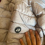 Pull and Bear puffer jacket like new, grey, size L