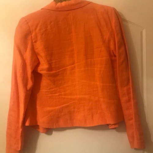 Linen jacket coral size Medium like new