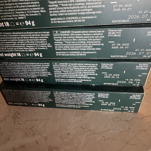 Starbucks Blonde Espresso Roast capsules, 4 packs of 18