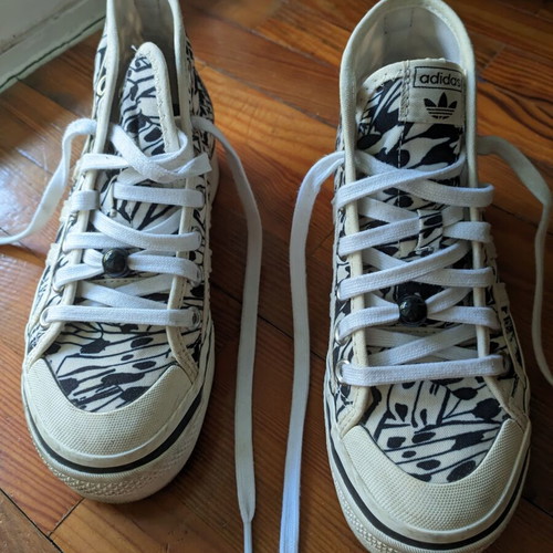Nizza Adidas sneakers like new, size 36, black and beige