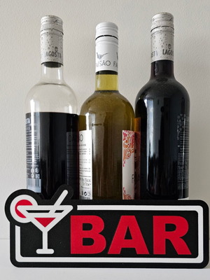 Lightbox 3D print bar sign like new, USB powered