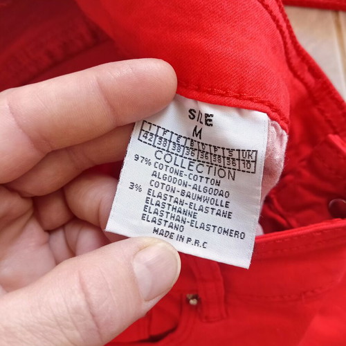 Bershka women's set with red pants and top