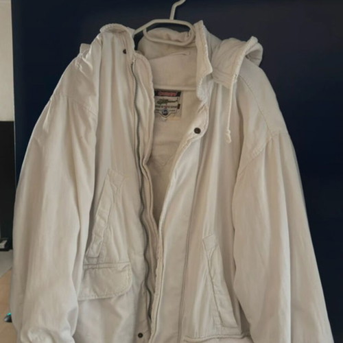 White warm jacket size L like new