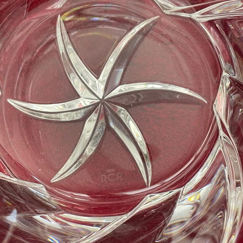 RCR Italian Crystal Large Bowl with Fine Design 22.5x16