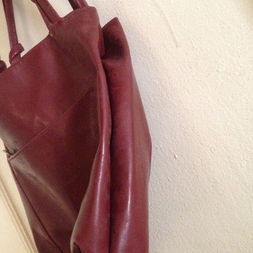 Vintage Delany shoulder bag used, red
