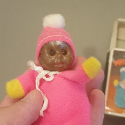 El Greco Baby William Bean doll used, pink, dark skin, original box