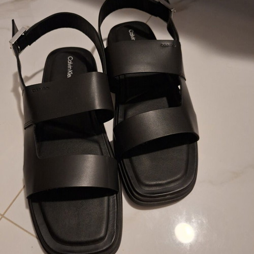 Calvin Klein men's black sandals size 46 new