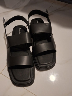 Calvin Klein men's black sandals size 46 new