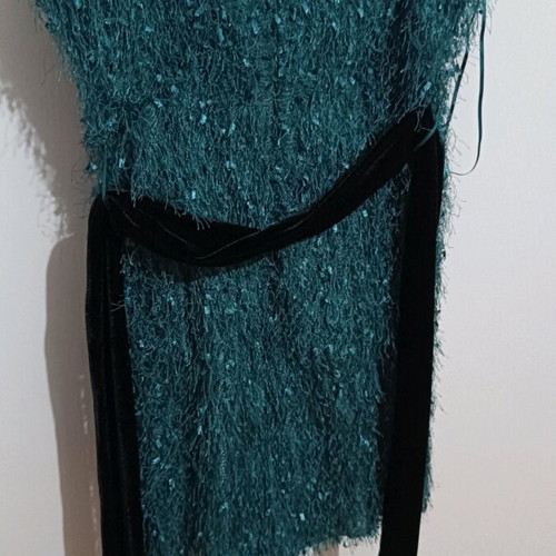 Zara one-piece shorts size S like new, green with black belt