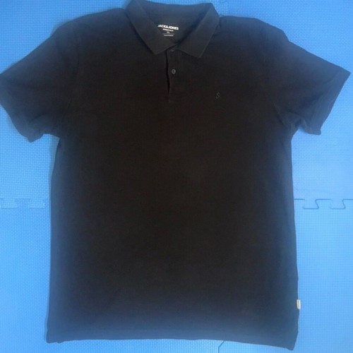 Jack & Jones Black Polo Shirt Size XL Like New