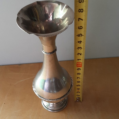 Silver 925 vase from the 60s used, 257g