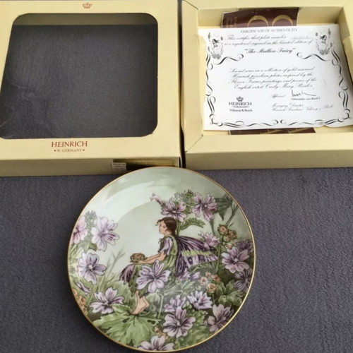 Bradex Villeroy & Boch Wall Plates "Flower Fairies" new, set of 6