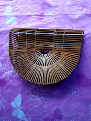 Basket hand bag new brown