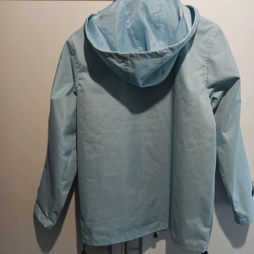 Wins light blue waterproof windbreaker like new, size S