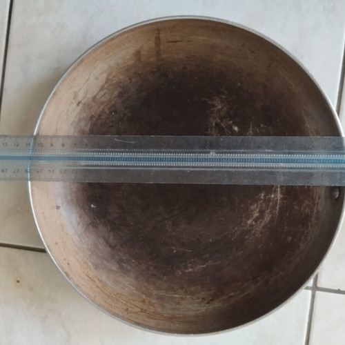 Frying pan 27cm used, for crafts with decoupage