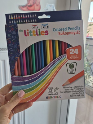 The Littlies colored pencils used, set of 24 colors