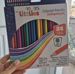 The Littlies colored pencils used, set of 24 colors