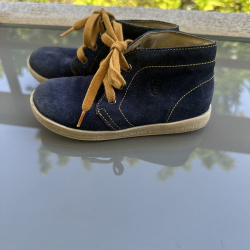 Falcotto Naturino Kids Suede Leather Boots Size EU25 Like New Blue