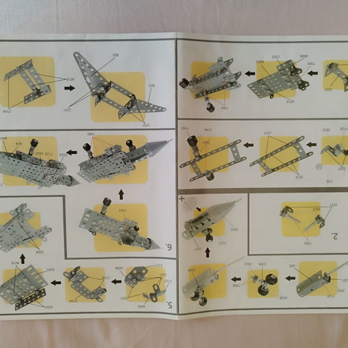 Fighter Jet metal construction toy set, 334 pieces