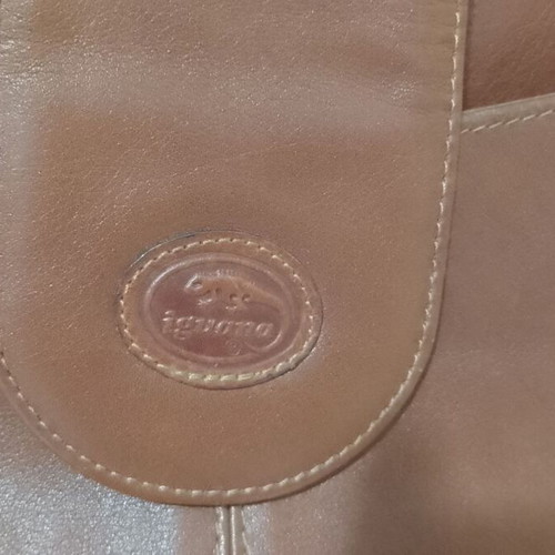 Iguana shoulder bag leather brown like new