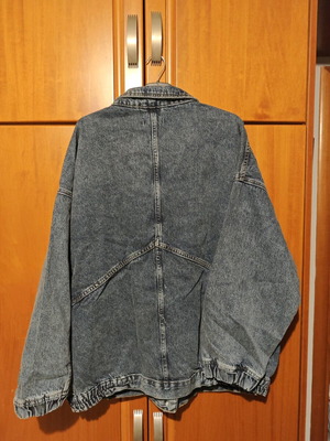 Oversize denim jacket new, dark blue, size M/L, Trendyol
