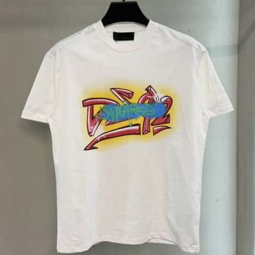 Dsquared2 t-shirt L/XL, white, unisex oversize