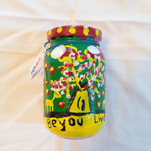 Magic Village Ioanart Handmade Glass Vase New