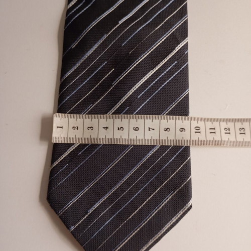Lanvin silk tie like new, blue black