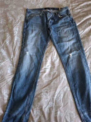 Massimo Dutti men's slim/straight fit jeans size 34 blue like new