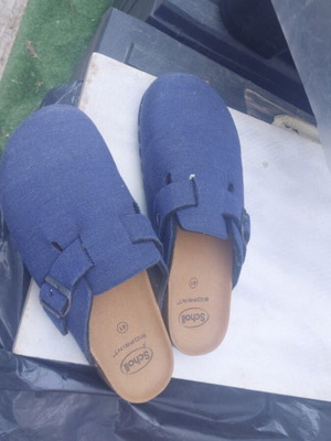 Scholl Bioprint leather slippers size 41 like new