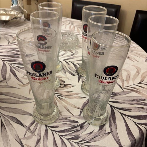 Paulaner Weissbier συλλεκτικά ποτήρια 6 τεμαχίων 0,5 λίτρων σαν καινούργια