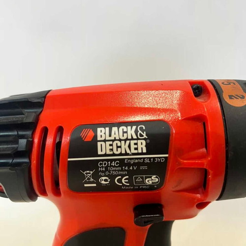 Black&Decker CD14C 14.4V cordless drill used without battery