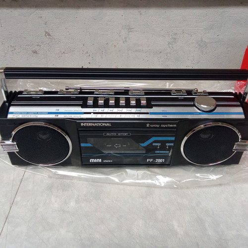 International Boombox radio cassette player 1980s new in box