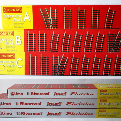 Track Extension Pack A+B+C set of 3 Lima Rivarossi Jouef Thomas Train new