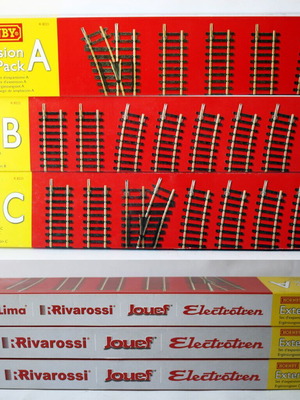 Track Extension Pack A+B+C set of 3 Lima Rivarossi Jouef Thomas Train new