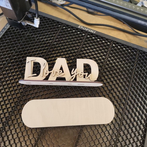 Wooden decorative stand Dad - I love you, new