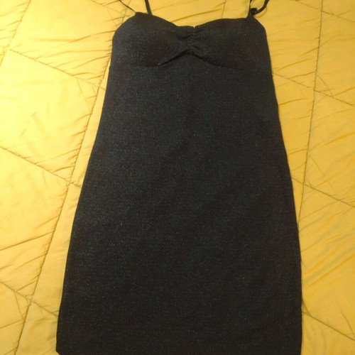 Elastic dress black like new with adjustable straps