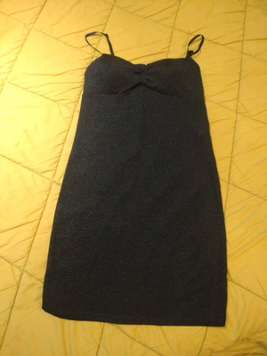 Elastic dress black like new with adjustable straps
