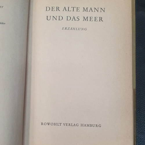 Der Alte Mann und das Meer book used, German language